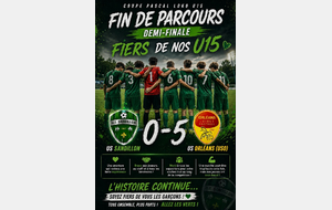 Fin de parcours pour nos U15 en coupe LOKO