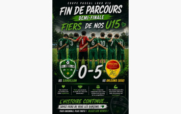 Fin de parcours pour nos U15 en coupe LOKO