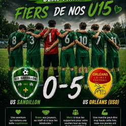 Fin de parcours pour nos U15 en coupe LOKO